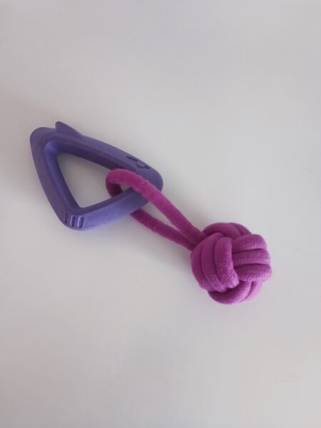 Bijtring Vadigran met touw paars