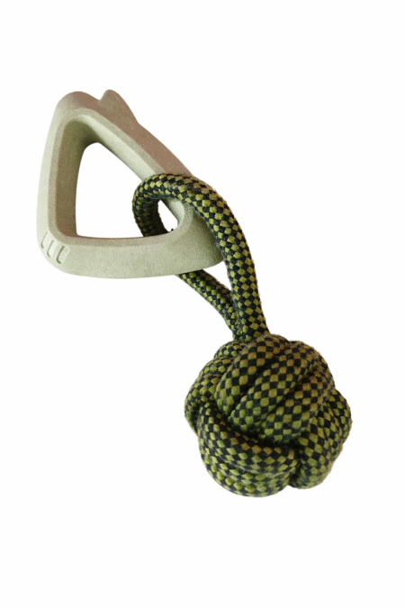 Bijtring Vadigran TPR Original met touw Groen