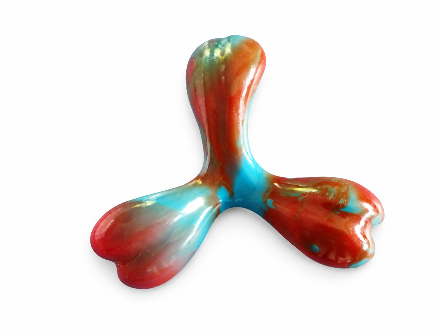 Kauwbot blauw-rood Rund