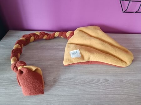 Fleece hondenspeeltje Yoshi okergeel-bruin
