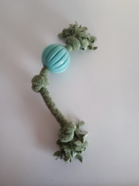 Stevig touw met bal groen