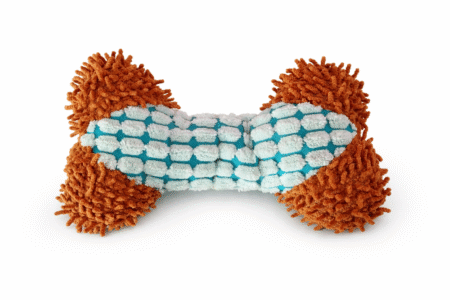 Pluchen bot met blauw