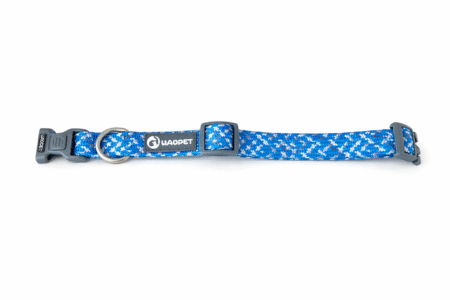 Waopet Halsband  Blauw M