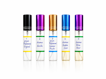 5 verschillende professionele parfums van 10ml